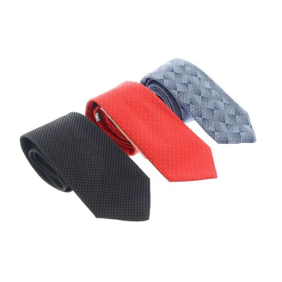 Emporio Armani Multicolor Assorted 100% Silk Tie Collection-Set of 3